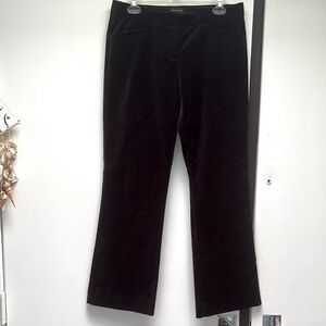 Vintage NWOT The Limited Drew Fit Black Velour Trousers Women's Pants Size 6 !